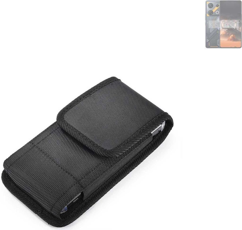 Holster Gürteltasche kompatibel mit Infinix GT 10 Pro Holster Gürtel Tasche wasserabweisend Handy Hülle Schutz Hülle Outdoor schwarz K-S-Trade