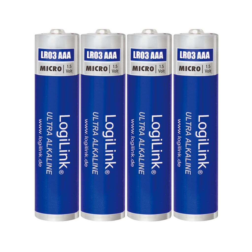 LogiLink Ultra Power Batterie Alkaline Micro AAA LR03 1.5V (4er Blister)