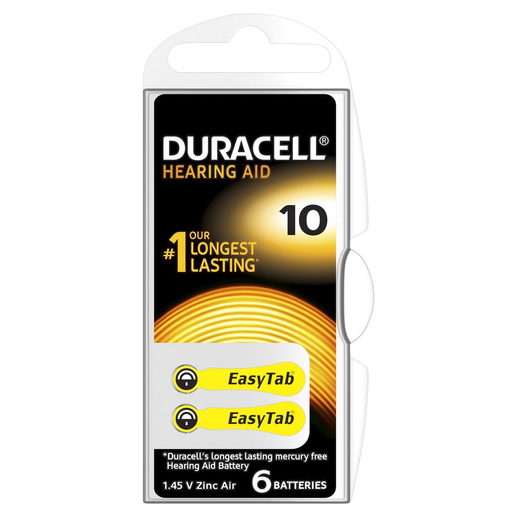 Duracell batterijen voor hoortoestellen, EasyTab 10 PR70, 6 Productafbeelding 