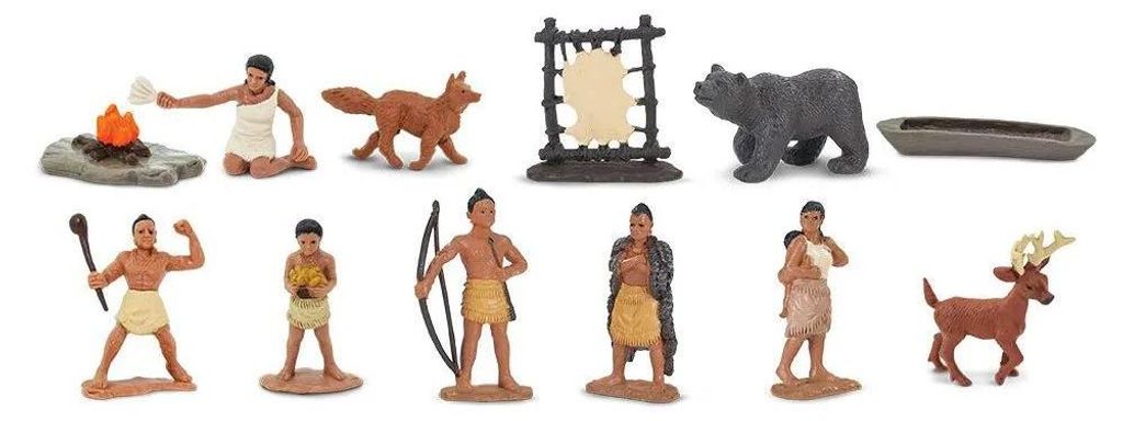 Safari 680304 Mini figure da gioco Toob indiano - Set Immagine del prodotto 