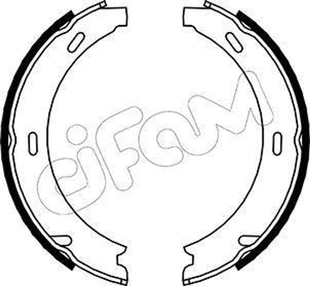 CIFAM 153-233 Handbremsbeläge passend für MERCEDES-BENZ A-Klasse (W169) Handbremse 164,0mm