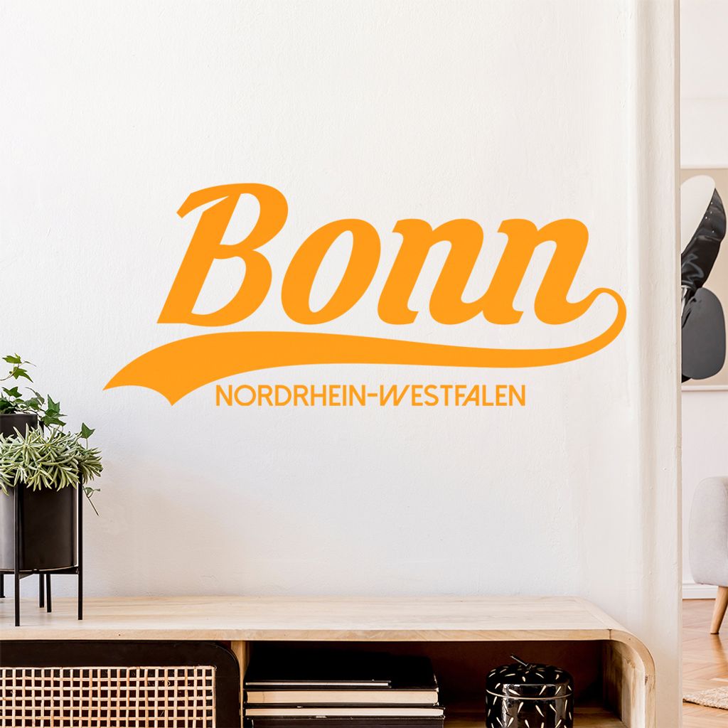 Bonn Nordrhein-Westfalen Wandtattoo Wandaufkleber Wall Sticker - Dekoration, Küche, Wohnzimmer, Schlafzimmer, Badezimmer