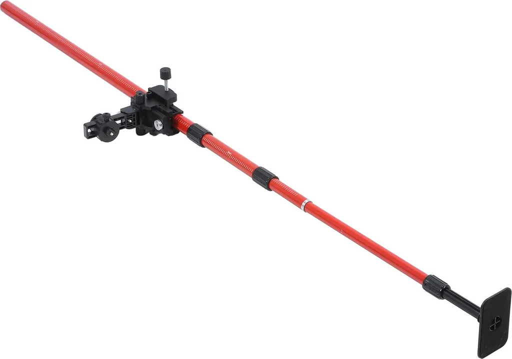 Jalon 4m ajustable en aluminium télescopique ultra léger et pivotant