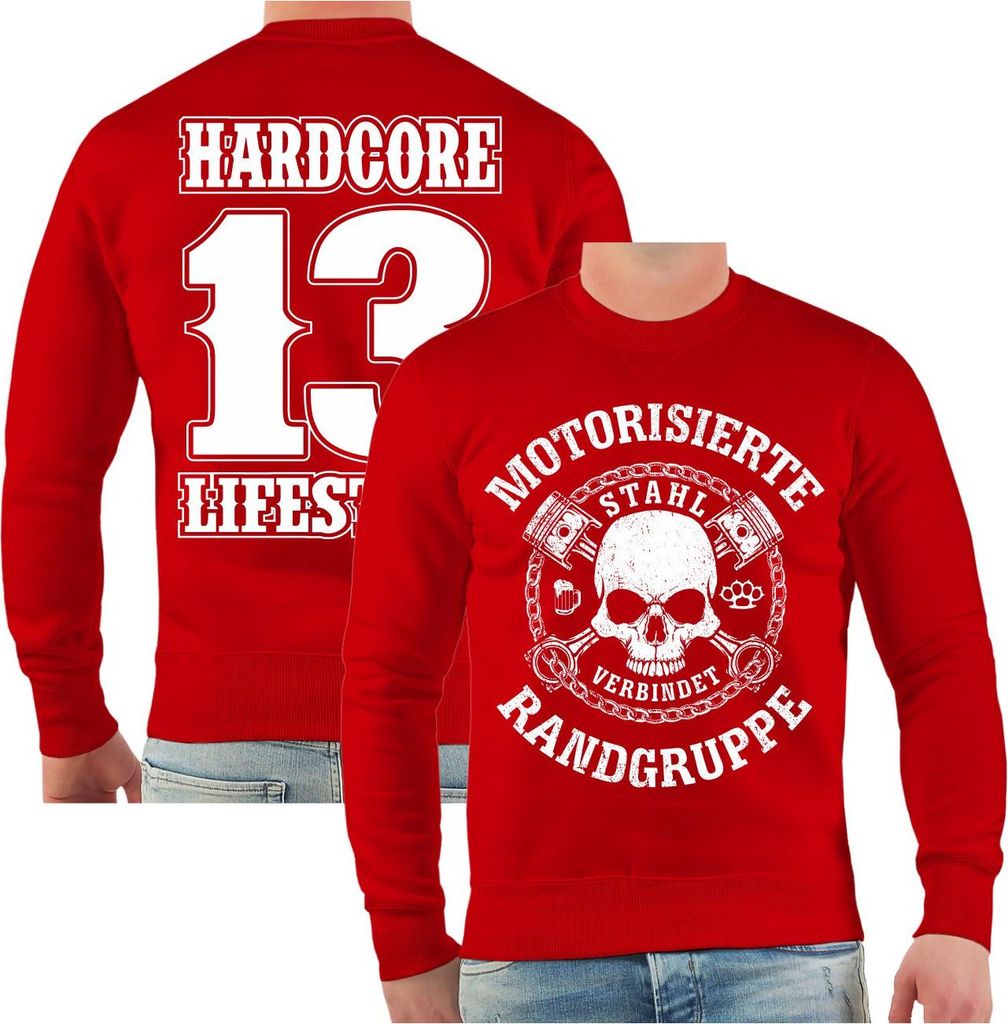 Herren Sweatshirt Motorisierte Randgruppe