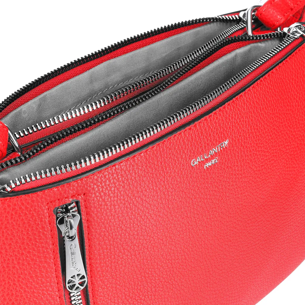 Borsa Donna Gallantry Rossa Granulata | Tracolla Elegante Paris - 3