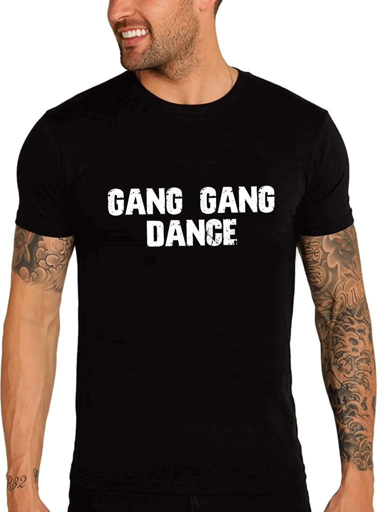 Herren Grafik T-Shirt Gang Gang Dance Öko-Verantwortlich Vintage Jahrgang Kurzarm Lustige Druck Geburtstag Geschenk Mann