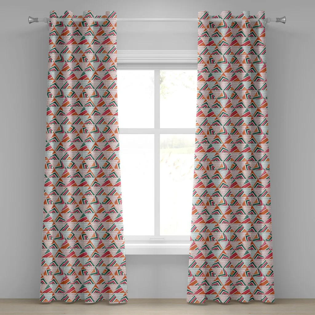 ABAKUHAUS Tenda Tribale 280x245cm Arancione Verde Rosa | Arredo Etnico - 1