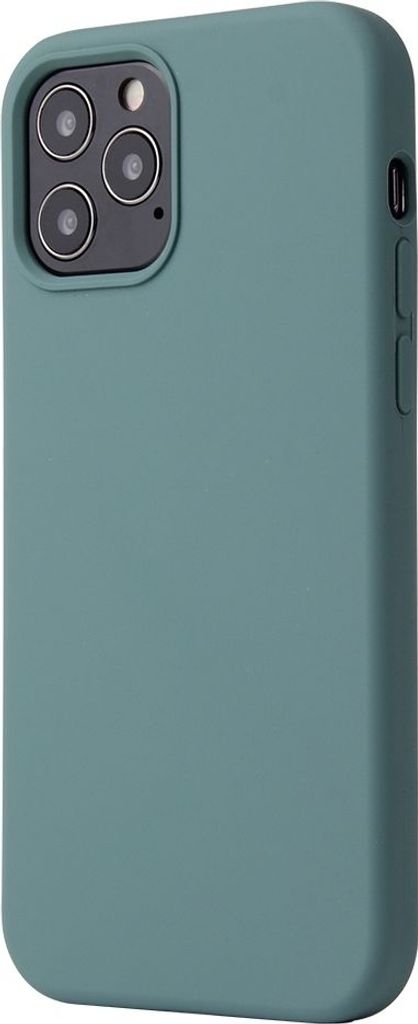 Mobigear Rubber Touch iPhone 12 Mini Silikon Hülle Backcover - Pine Green