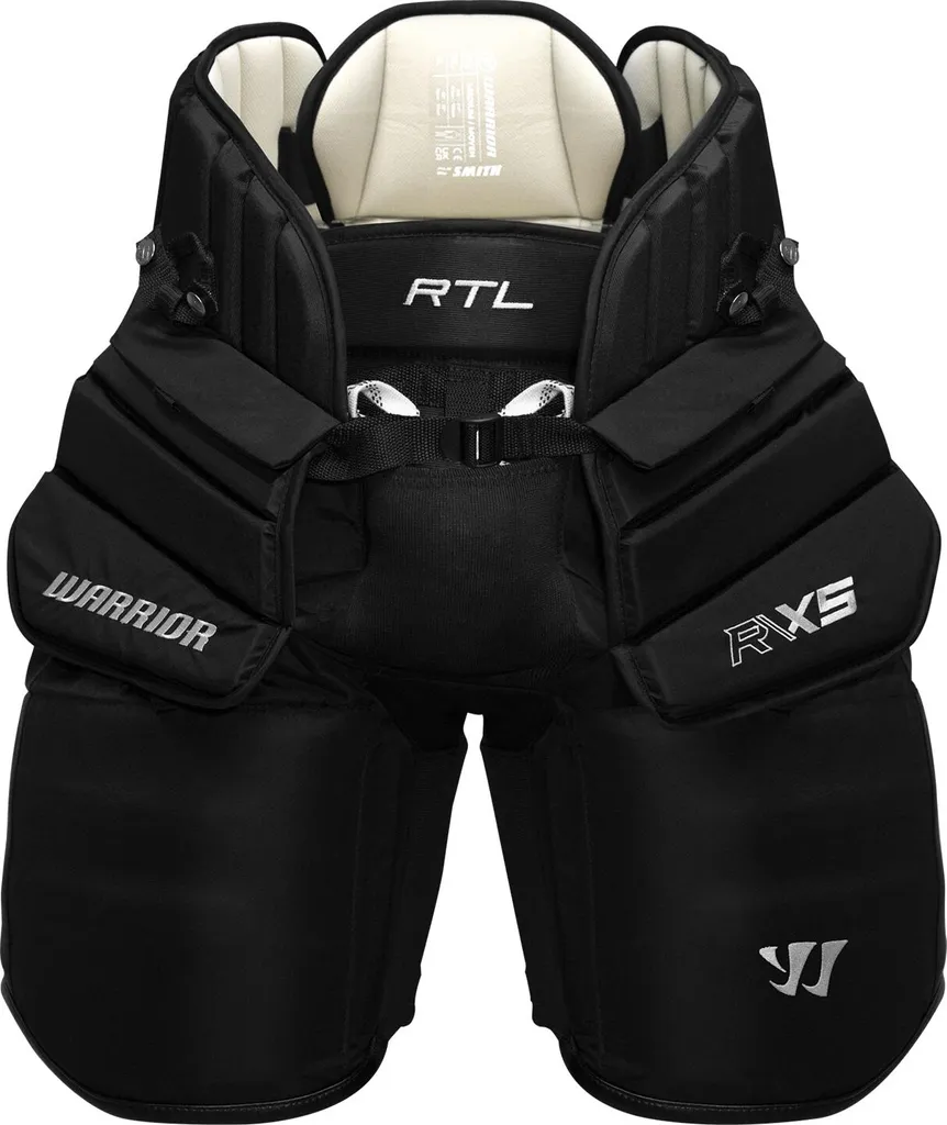 Culotte de hockey gardien Warrior Ritual X5 RTL Senior Noir en taille XL