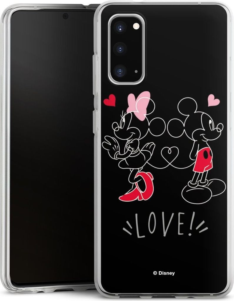 DeinDesign Handyhülle für Samsung Galaxy S20 Silikon Hülle Case Smartphone Schutzhülle Disney Liebe Mickey & Minnie Mouse
