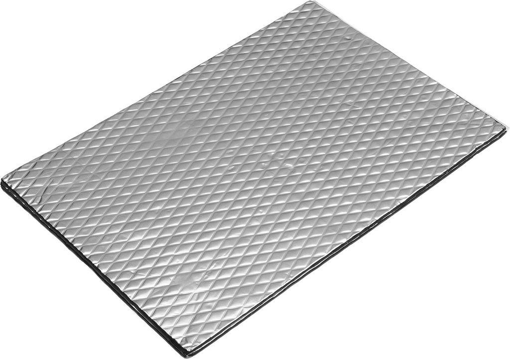 2 Stück 74,8mil 1,9mm 1,29 Quadratfuß Auto-Schalldämmmatte Butylgummi Hitzeschildmaterial Dämpfung für Motorhaube Motorabdeckung 30x20cm Silbe...