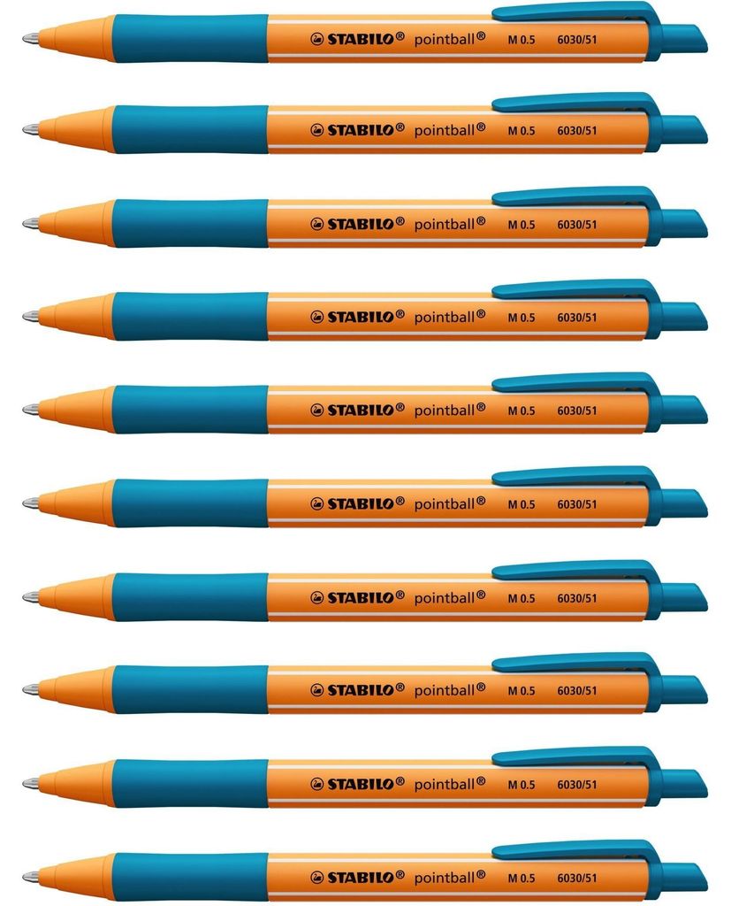 STABILO Druck-Kugelschreiber -  pointball - 10er Pack - Produktbild 