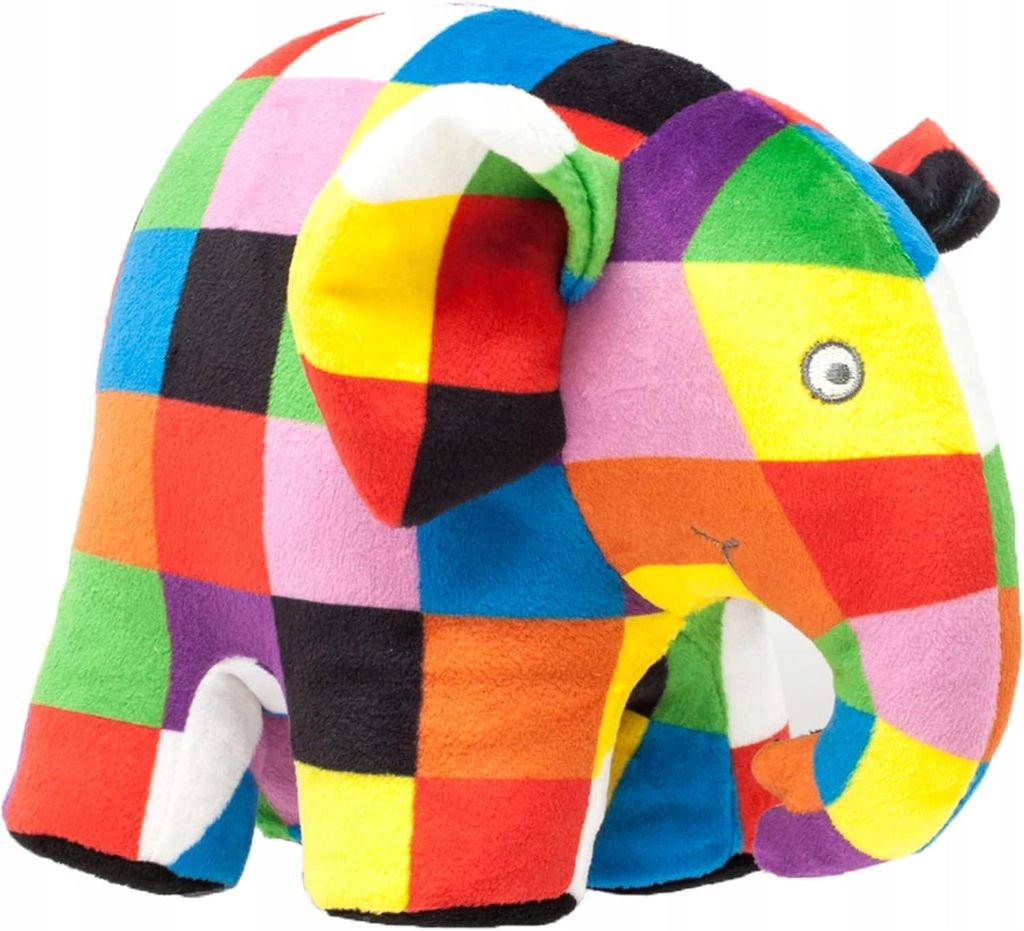 Rainbow Designs Elmer Soft Plush Toy 17.5cm
