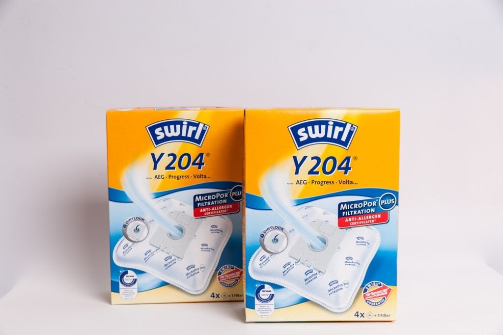 2 Pakete Swirl Staubsaugerbeutel Y204 / Y 204 MicroPor Plus Produktbild 