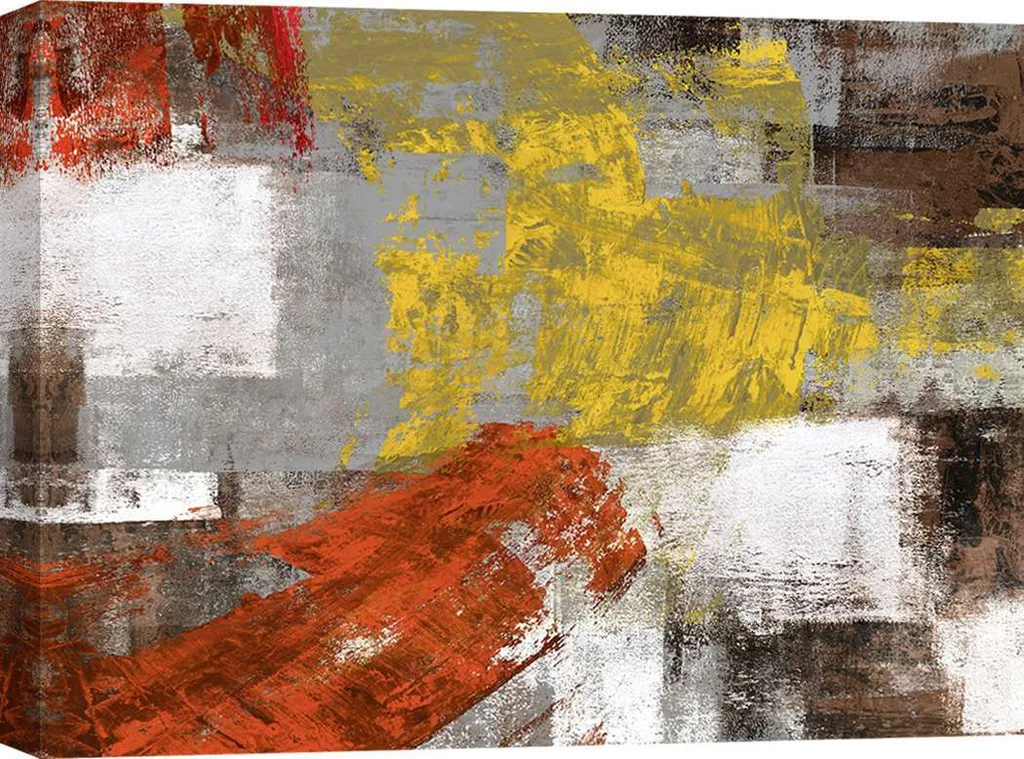 Décoration murale salon : Toile abstraite Summer Breeze 70x50 cm