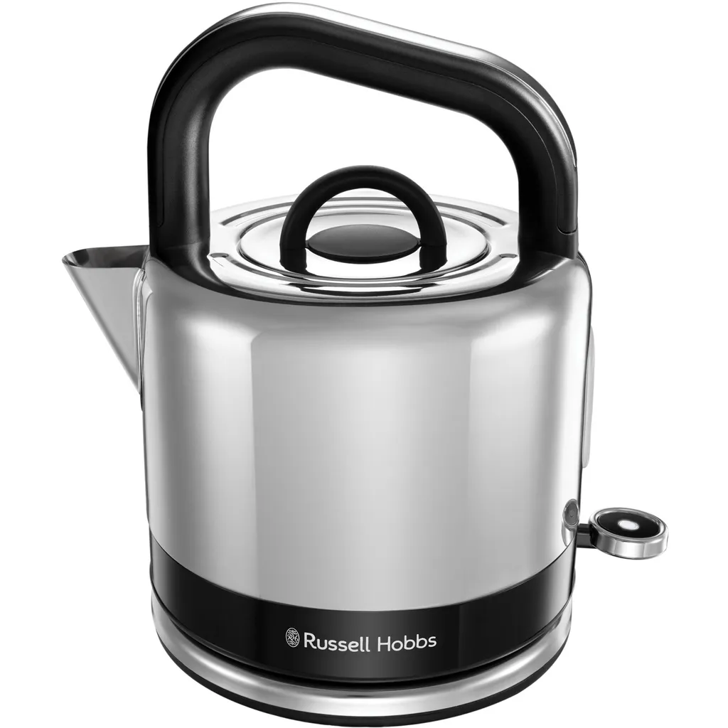 Bouilloire électrique noire en acier inoxydable de style moderne