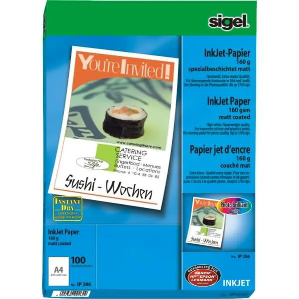 Sigel Professional Inkjet Paper 160g A4 Matt - Analisi Tecnica