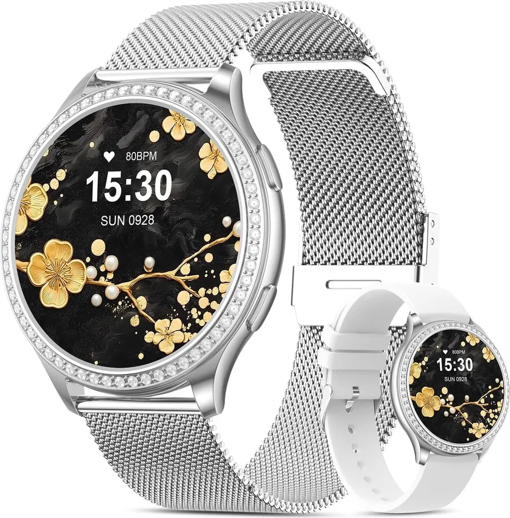 Smartwatch Donna Elfofle 1.32" IPS: Eleganza IP68 e Monitoraggio Ciclo - 1