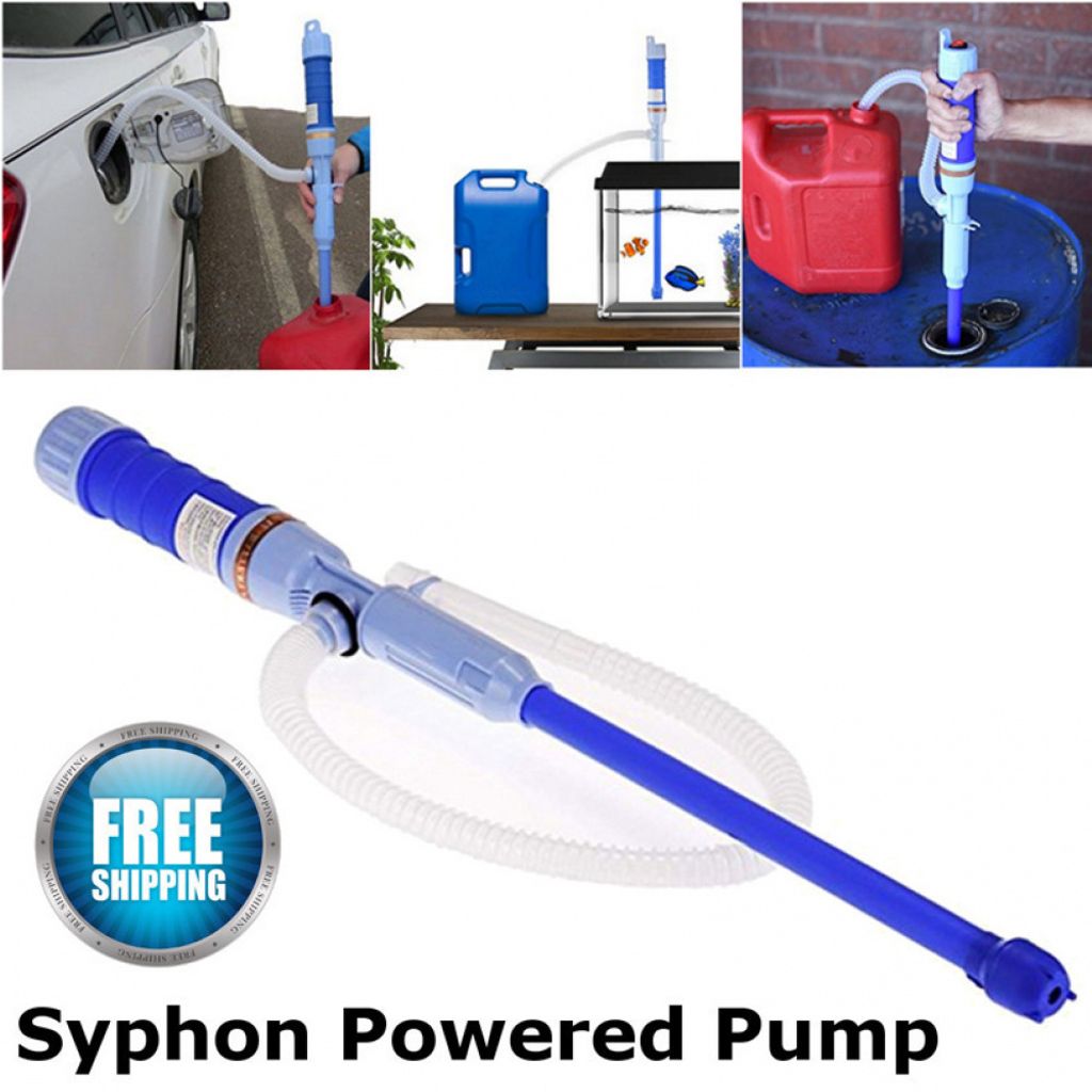 Batteriebetriebene tragbare Wasserpumpe, Dieselpumpe, elektrische Transferpumpe, Kraftstoffheberpumpe, Ölpumpe, Benzinpumpe, Wasserabsaugpumpe blau