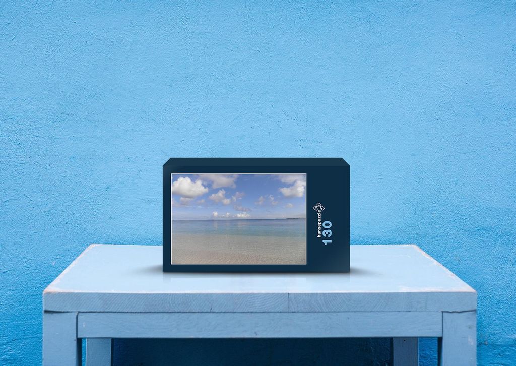 hansepuzzle 39571 - Bahamas Puzzle, 130 Teile, Reisen, 28,7 x 20,0cm mit hochwertiger Aufbewahrung, Kartonbox und wiederverschließbarem Beutel