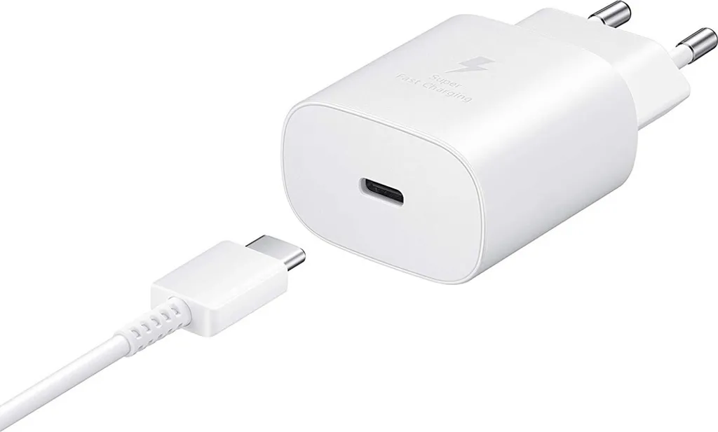 Originale Samsung EP-TA800 USB-C Super Fast Charger Adattatore di alimentazione Fast Charger + Cavo di ricarica Cavo dati Caricabatterie Galaxy S9 S10 S20 / S20 Plus / S20 Ultra / Note 10 Plus / Note 20 Ultra / A40 A50 A70 A71 A51 A41 A42 A21s A30s S8 Plus Bianco - 2