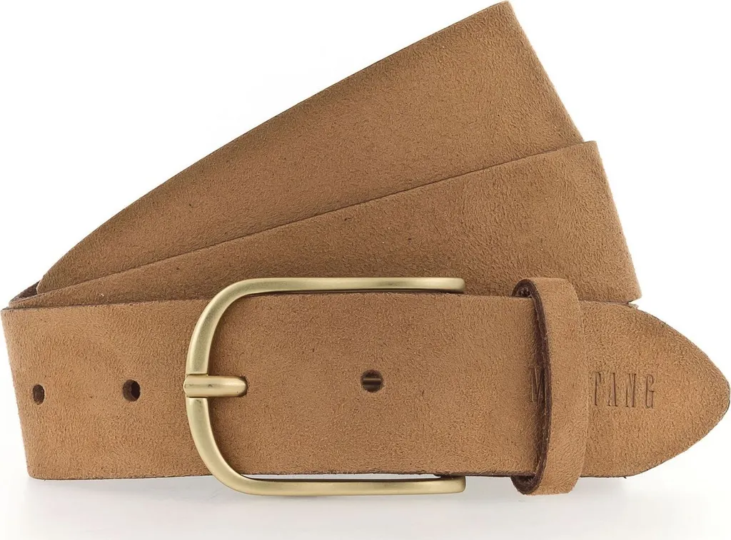 Cintura Mustang W110 Pelle Cognac - Marrone Chiaro Original Belt