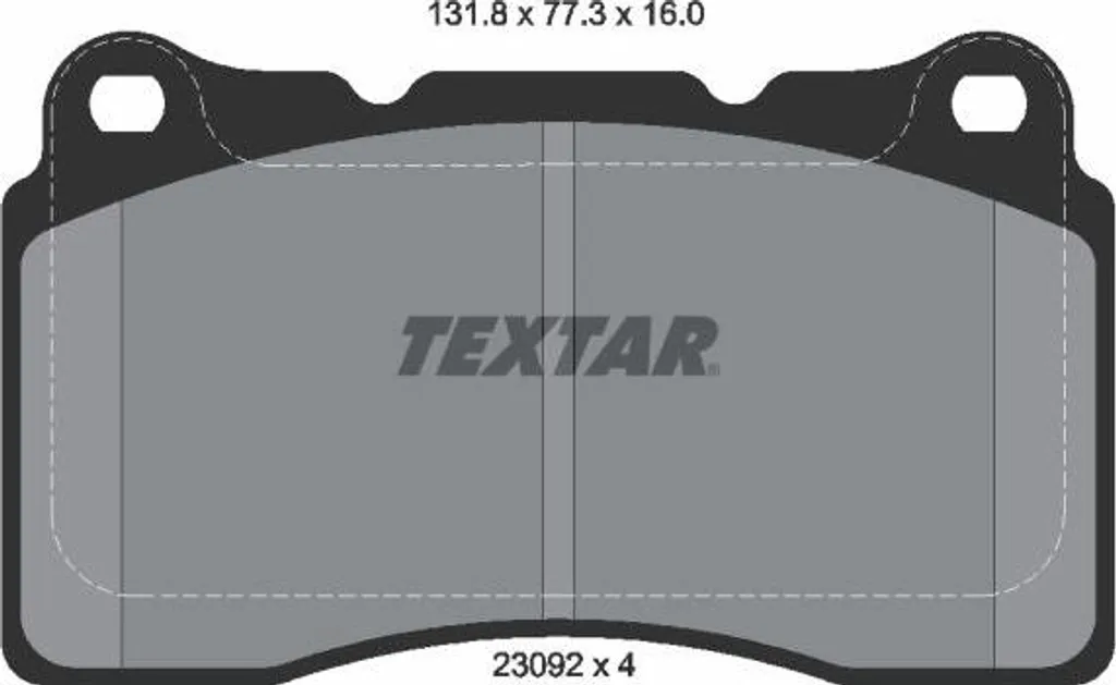 Plaquettes frein Textar pour entretien Megane IV et Megane Grandtour