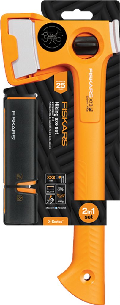 Fiskars Set Univerzálna Ľahká Sekera (Xs) X13 + Xsharp™ Obrázok produktu 