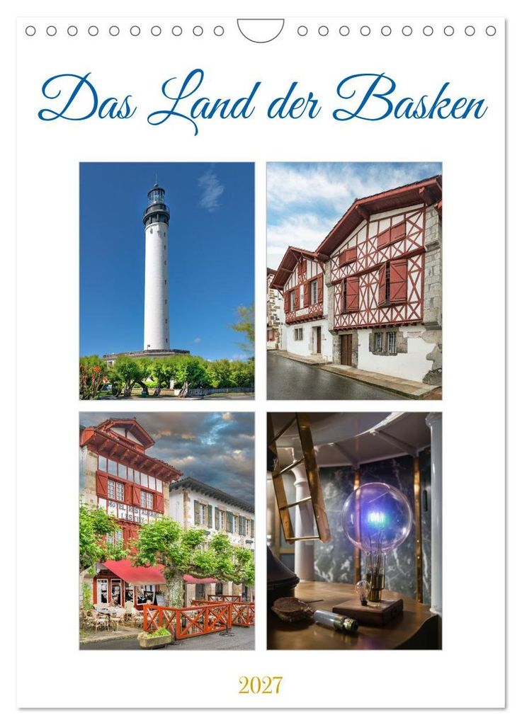 Das Land der Basken (Wandkalender 2027 DIN A4 hoch), CALVENDO Monatskalender