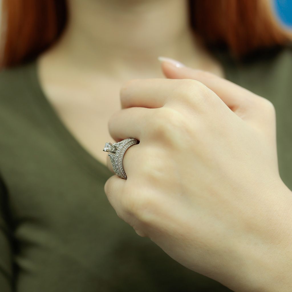 1,17 Carat Diamantring Solitär Meisterstück 14 Karat Weißgold