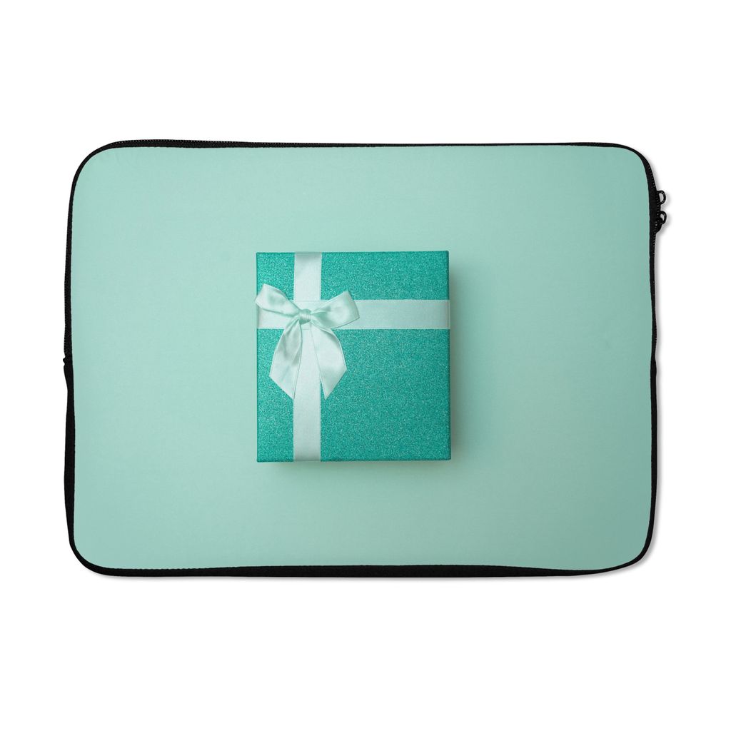 MuchoWow Laptop Hülle 13 Zoll Mintgrünes Geschenk Laptoptasche - Laptophülle - Sleeve - Rundumschutz