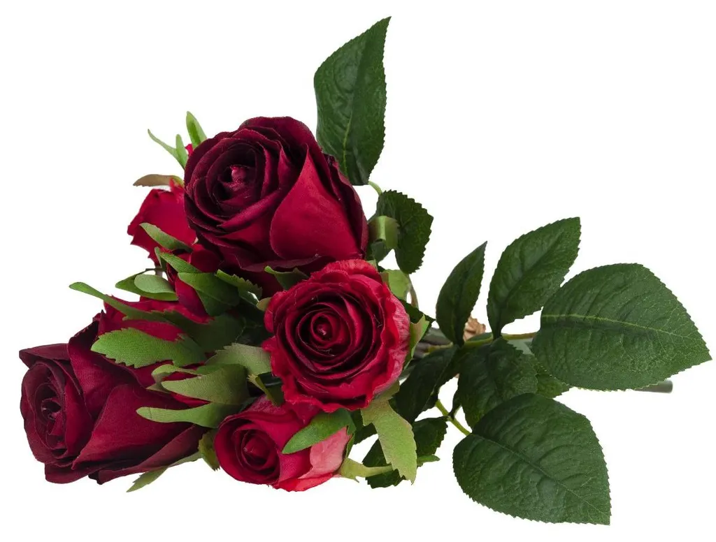Fleurs Artificielles Roses Réalistes - Composition Florale Déco