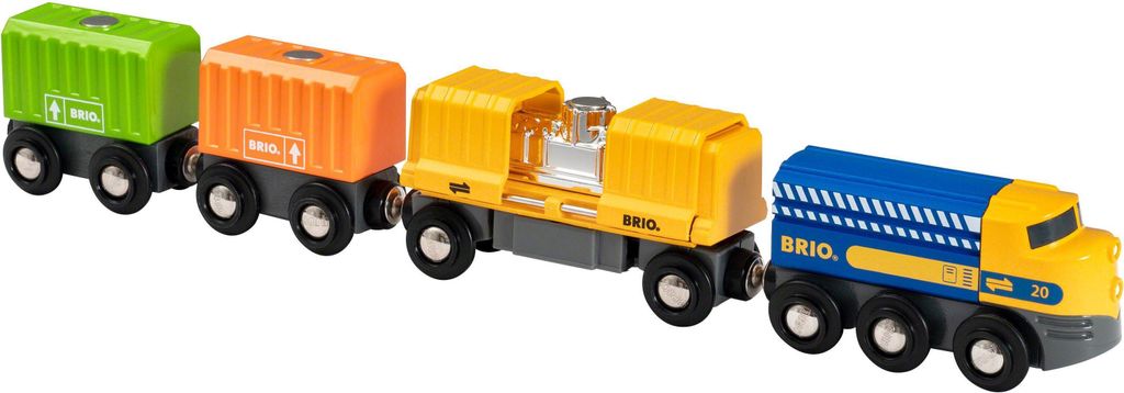 Ravensburger 33982 BRIO Güterzug mit drei Waggons Produktbild 