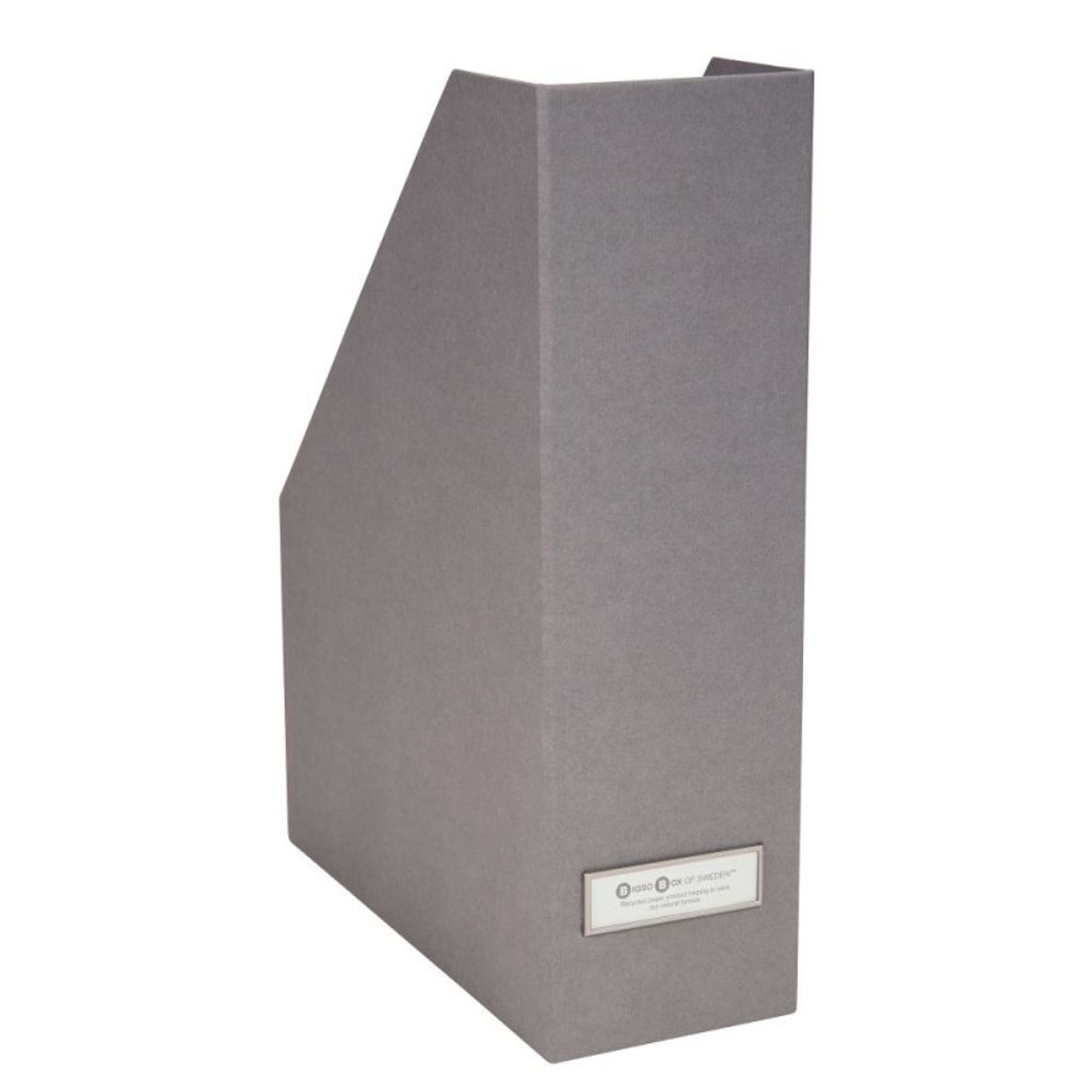 Stehordner / Magazinhalter 'VIKTORIA' Bigso Box of Sweden Farbe: Grau, Größe: 10 x 24,5 x 32 cm