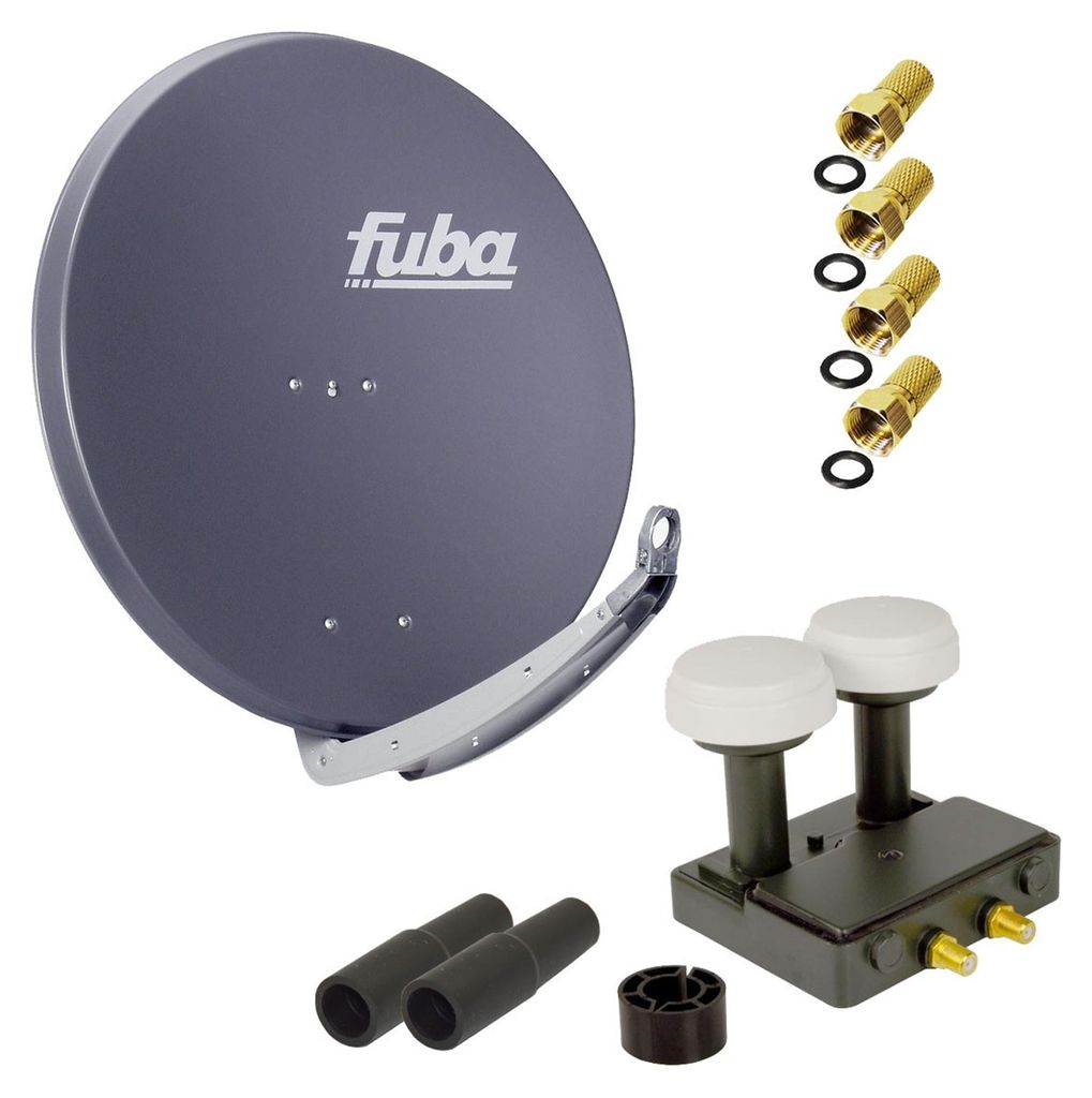 FUBA SAT Anlage DAA 850 A ALU Anthrazit Twin Monoblock 4x Produktbild 