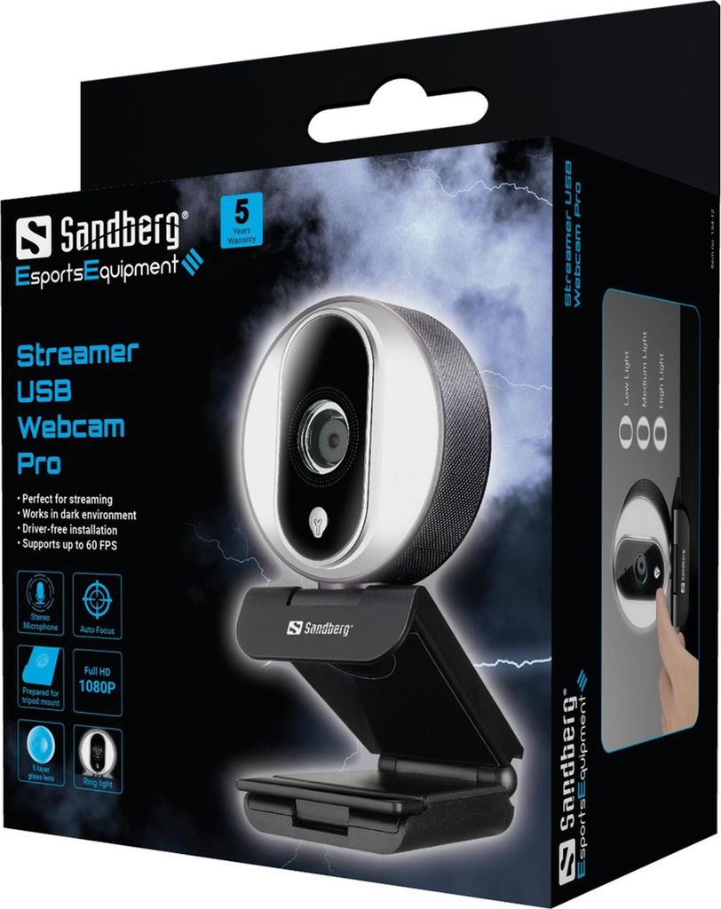 Sandberg Streamer USB Webcam Pro