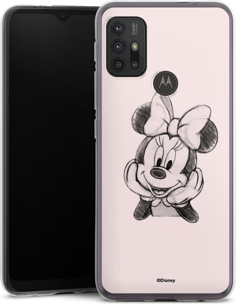 DeinDesign Handyhülle für Motorola Moto G30 Silikon Hülle Case Smartphone Schutzhülle Disney Minnie Mouse Offizielles Lizenzprodukt