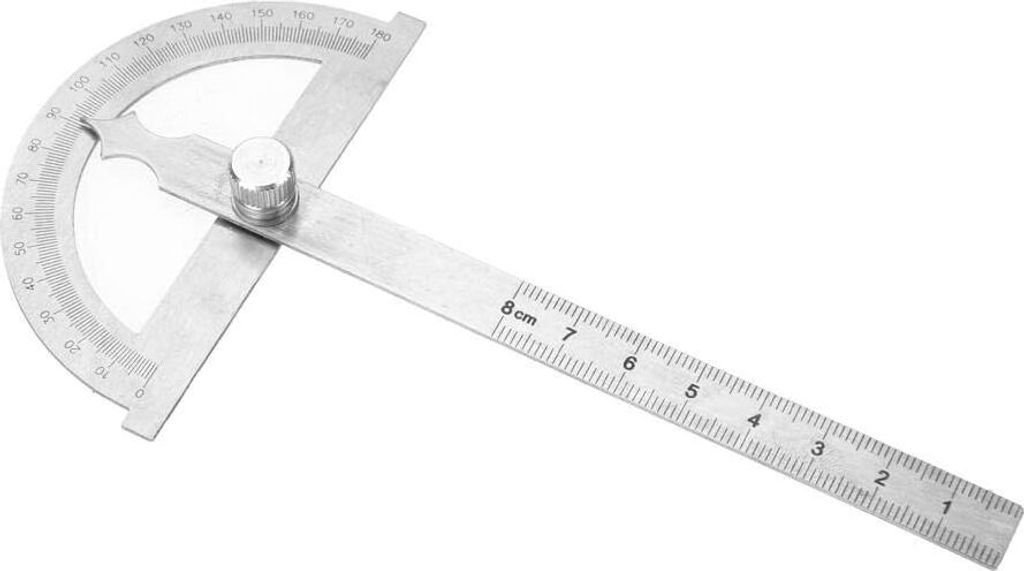 Winkelberichterstatter aus Edelstahl, Winkelmesser-Einstellwinkelsucher, numerischer Winkel-Neigungsmesser 0-180 Grad 15(80 * 120mm)