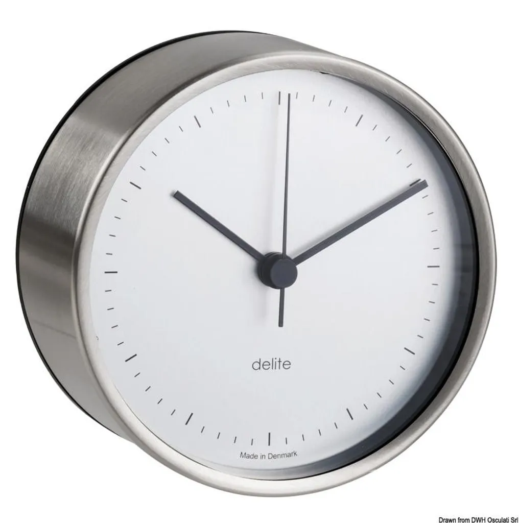 Horloge de marine Clausen pour bateau, boîtier inox satiné 110mm