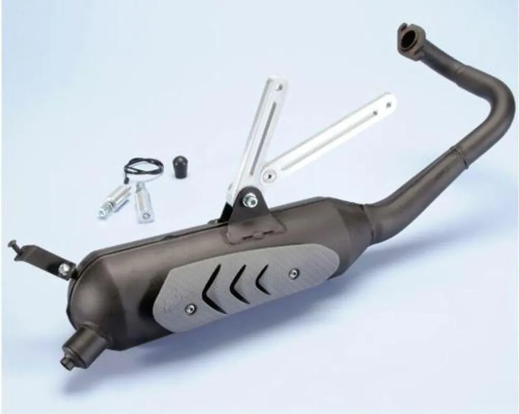Pot d'échappement Polini Original SYM 2TPS anti-rouille en inox noir