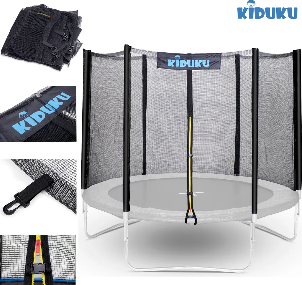 Filet de Protection Trampoline 244 cm pour Sécuriser les Jeux d'Enfants