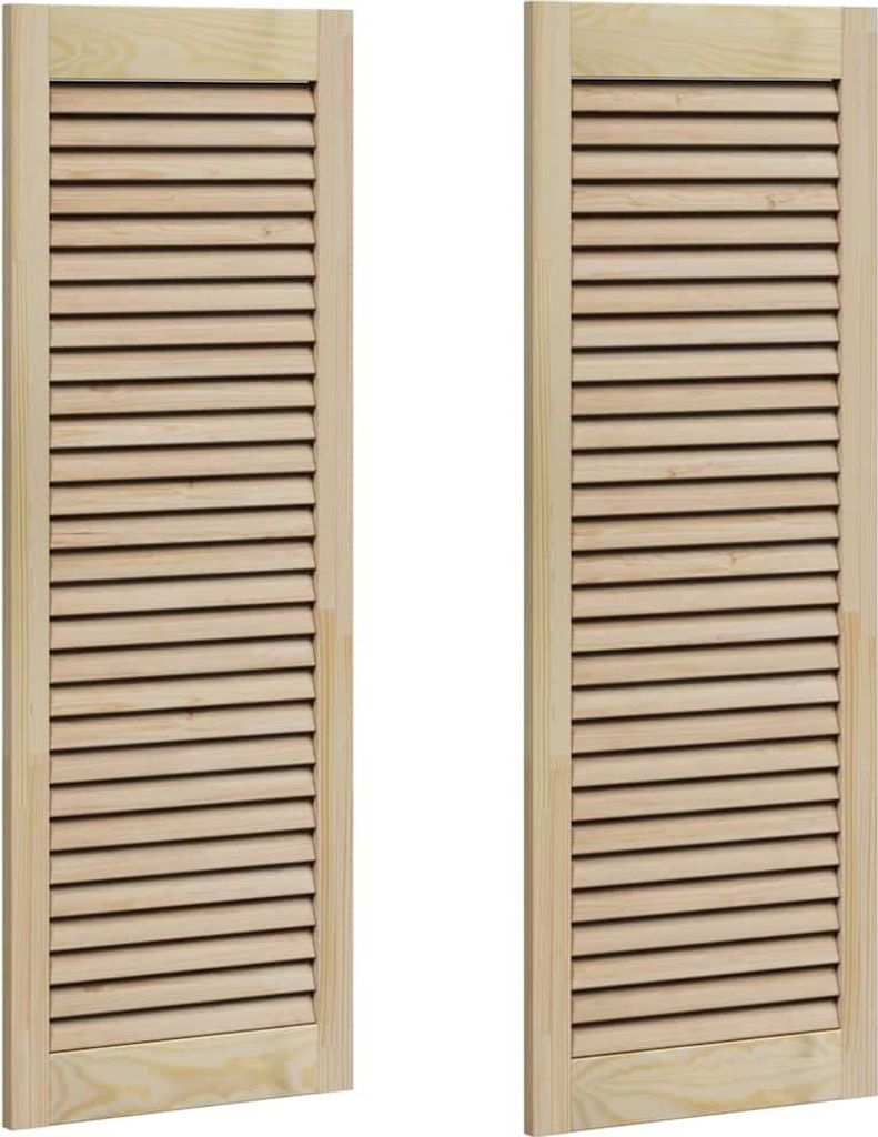 vidaXL Porte d'armoire 2 pièces Naturel 110 x 2,1 x 39,5 cm Image du produit 