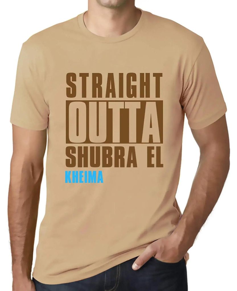 Herren Grafik T-Shirt Direkt aus Shubra el kheima – Straight Outta Shubra El Kheima – Öko-Verantwortlich Vintage Jahrgang Kurzarm Lustige Druck