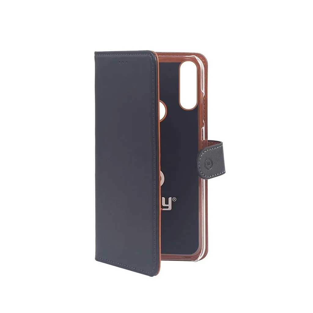 Cover Portafoglio Celly Wally per Cellulari 6.4 Pollici - Nero Anti-Urto