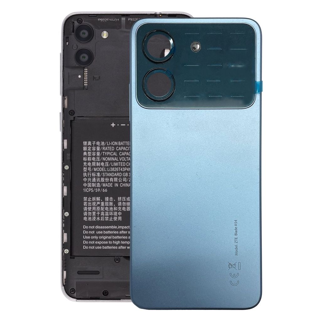 Für ZTE Blade A54 Akkudeckel Battery Back Cover Ersatzteil Reparatur Blau