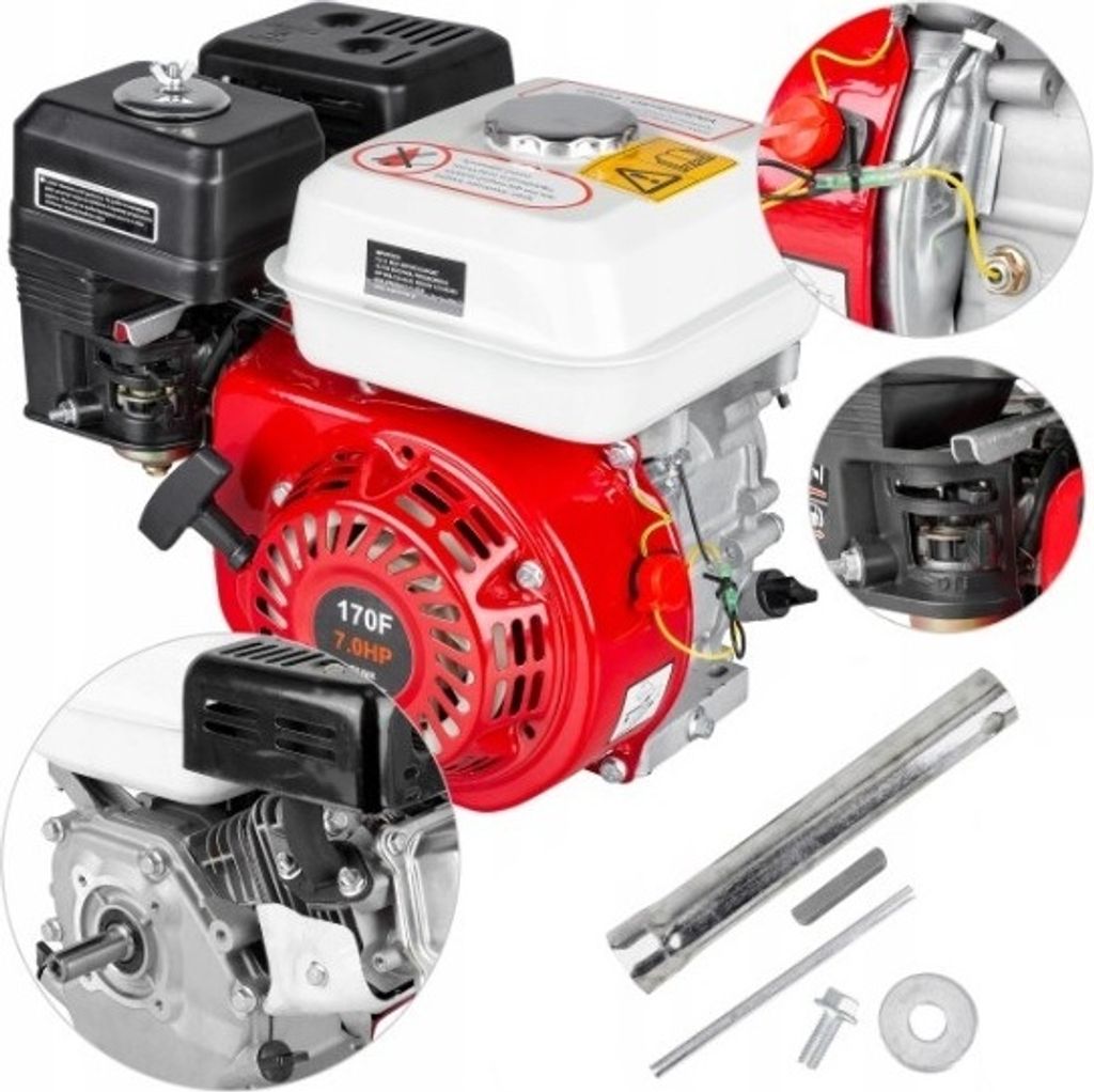 Motor Benzin Benzinmotor 7PS 196 ccm OHV Kartmotor Produktbild 1