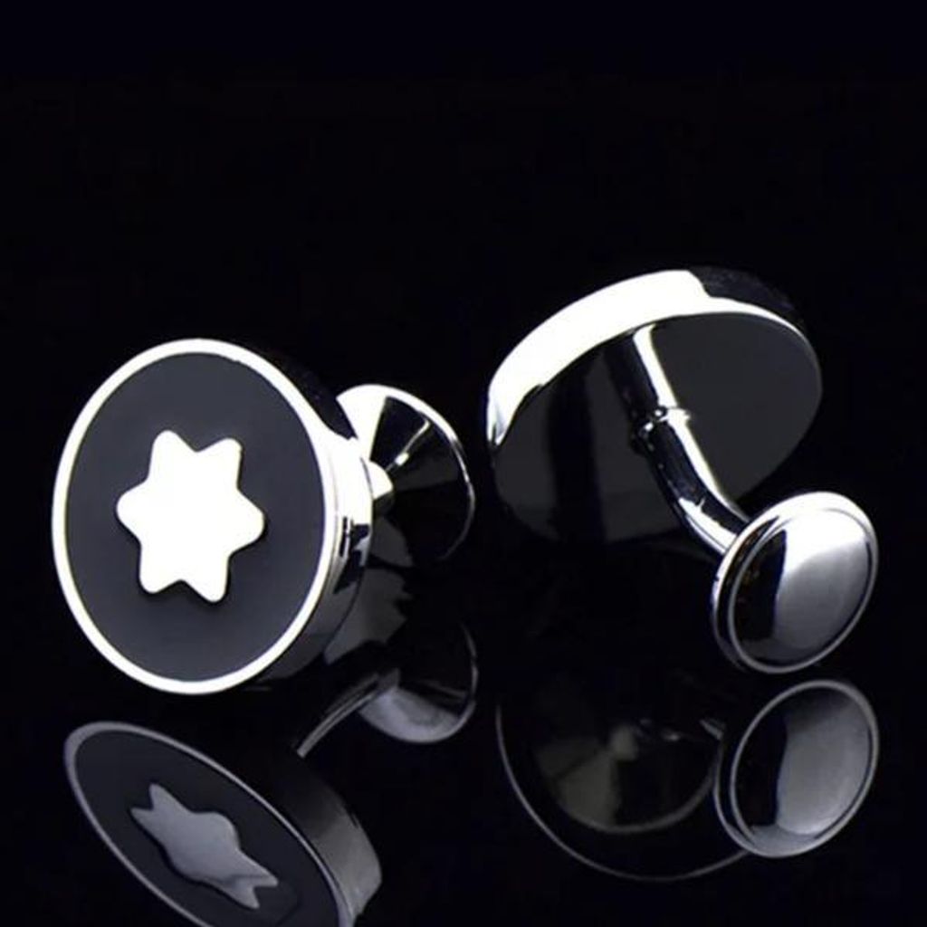 Boutons de manchette homme Montblanc rond Image du produit 