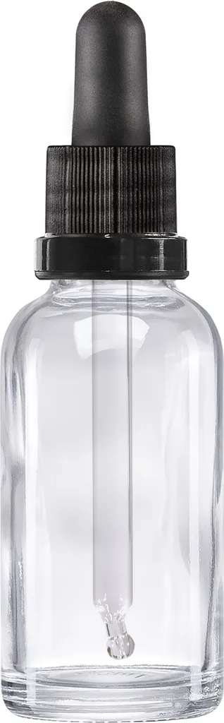 Flacon en verre transparent 30 ml avec pipette doseuse précise - 143 pcs