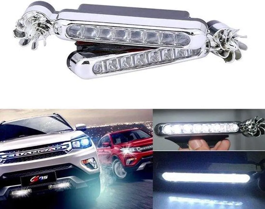 Kit Éclairage LED Voiture Éolien - Feux de Jour Blancs pour Sécurité Auto