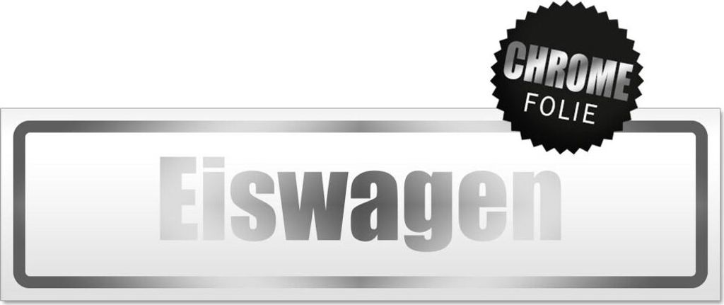 Eiswagen Magnetschild Schild magnetisch